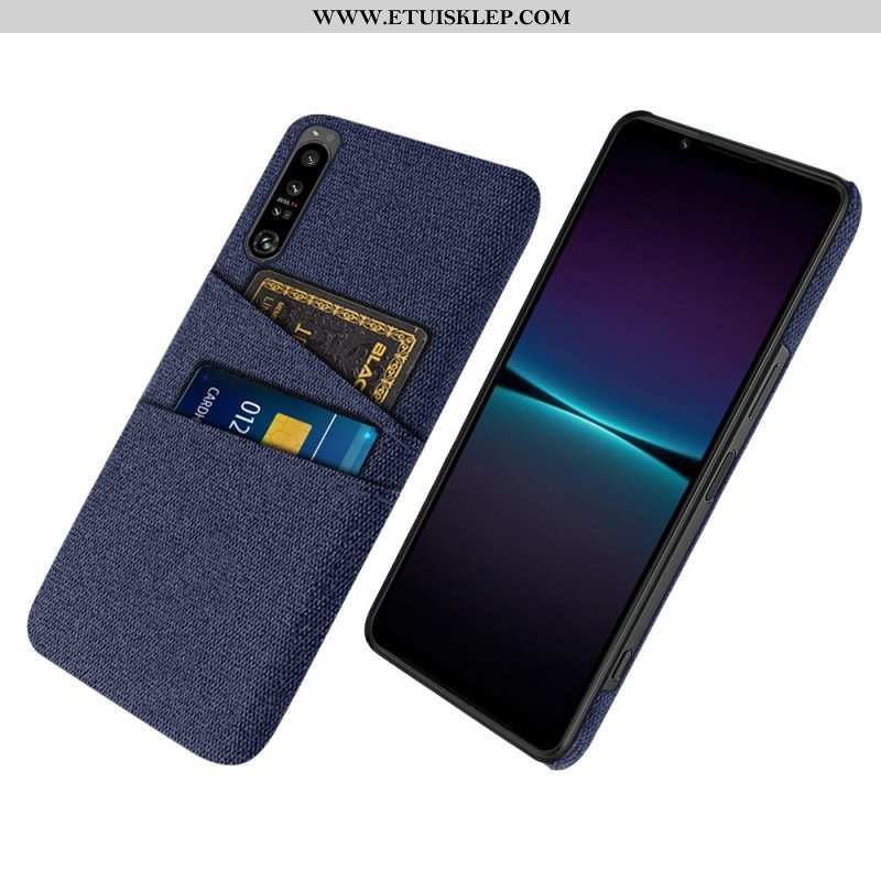 Etui do Sony Xperia 1 IV Tkanina Na Karty